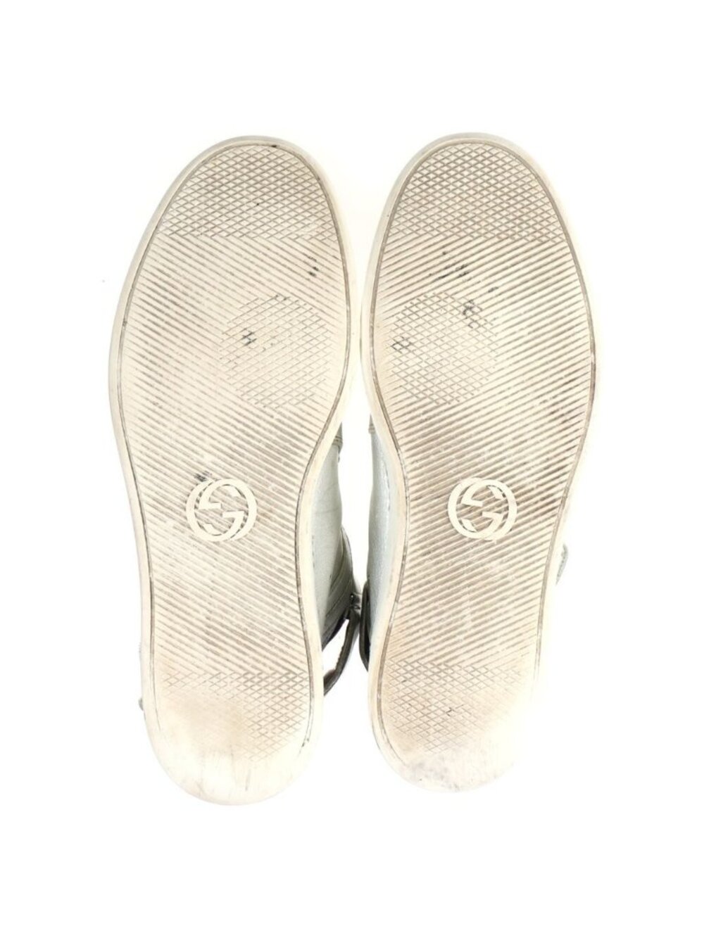 Gucci Logo Embroidery Metallic Cles Lace Up Belt Sneaker - Picture 5 of 6